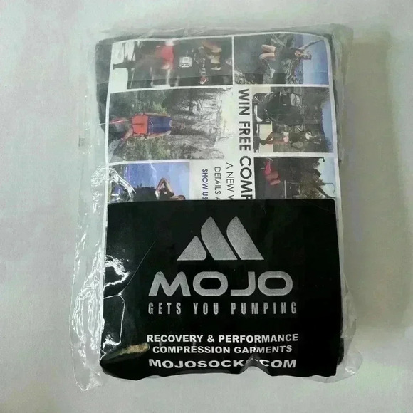 NWT MOJO Black compression socks, size 2 XL - Picture 1 of 6